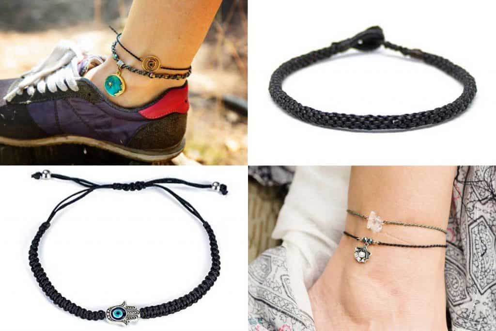 15 Black Thread Anklets That Will Look Great on You!