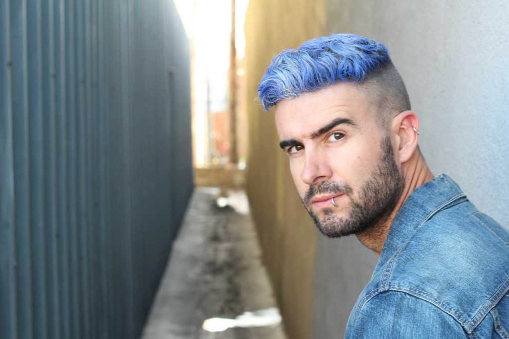 9. 25 Dark Blue Hair Ideas for Men of All Ages - wide 4