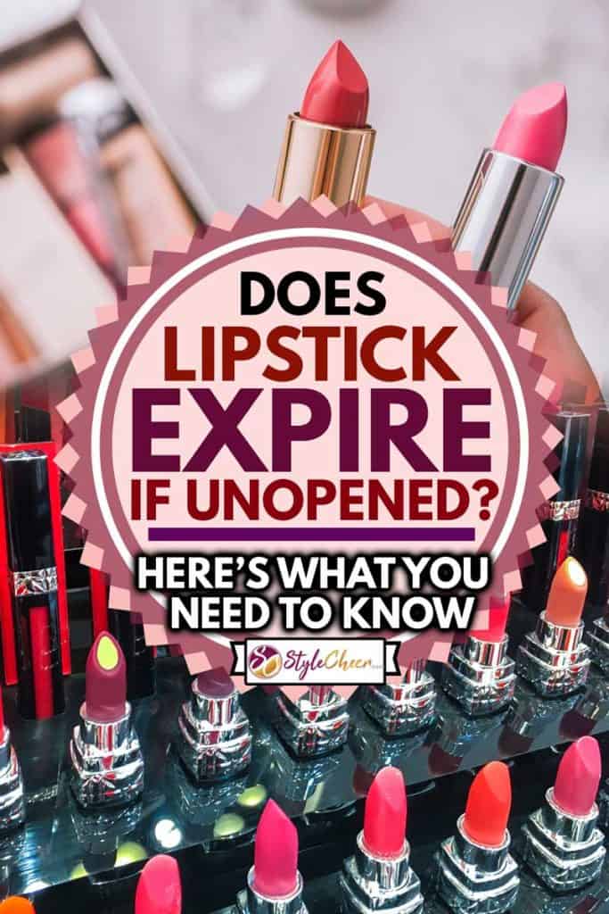 Colorful lipsticks on cosmetic shop, Does Lipstick Expire If Unopened? Here's What You Need to Know