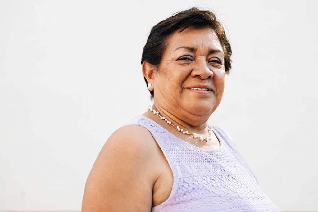 Portrait of a Mexican senior woman