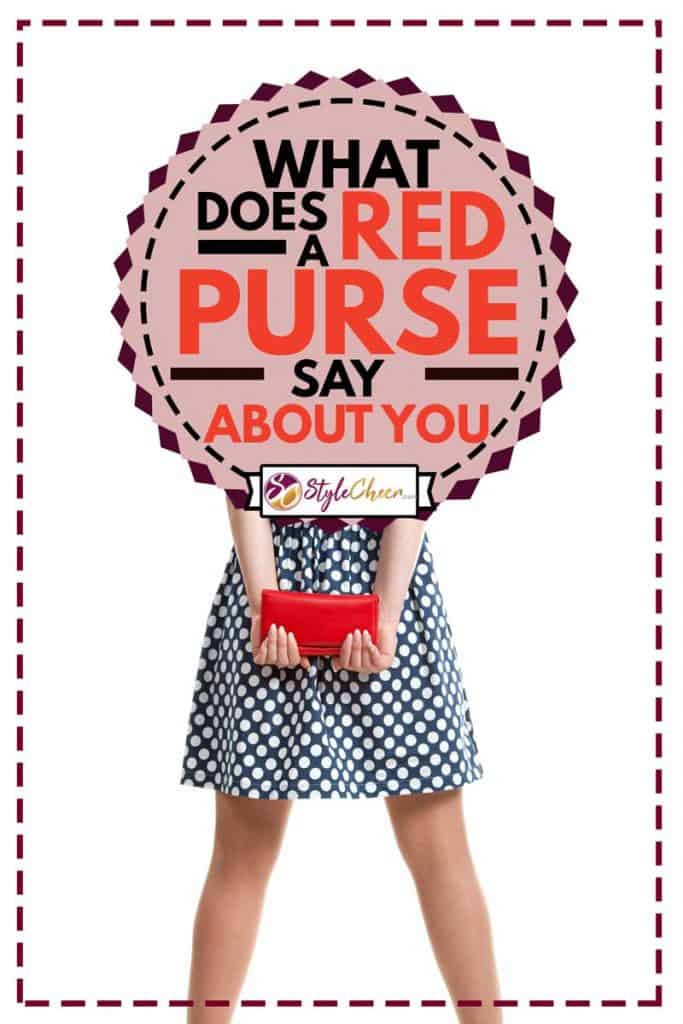 Beautiful girl in polka dots dress holding red purse, What Does A Red Purse Say About You?