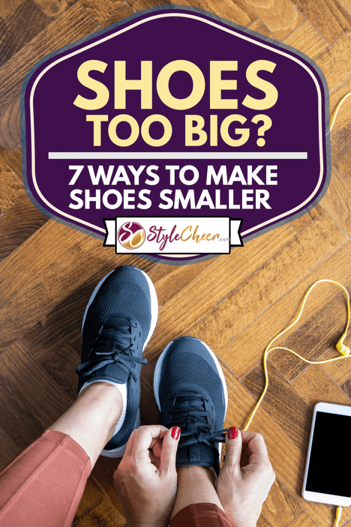 Young woman tying shoelace before workout, getting ready for jogging, Shoes Too Big? 7 Ways To Make Shoes Smaller