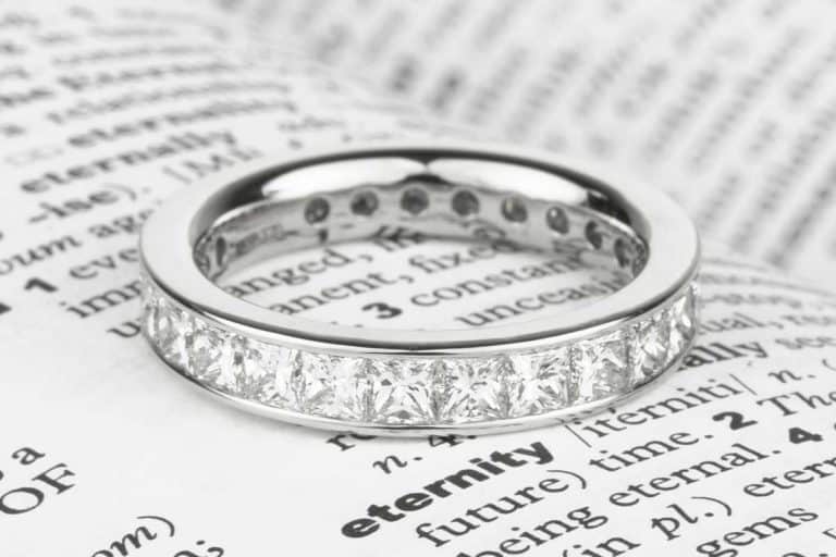 Princess cut diamond eternity ring, When Do You Get An Anniversary Band?