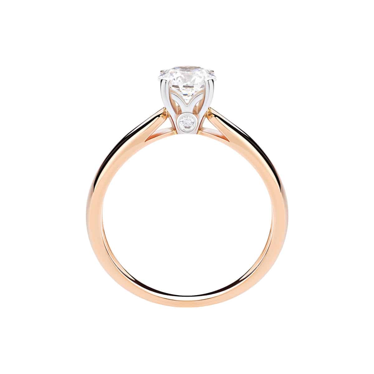 Wedding diamond ring isolated on a white background