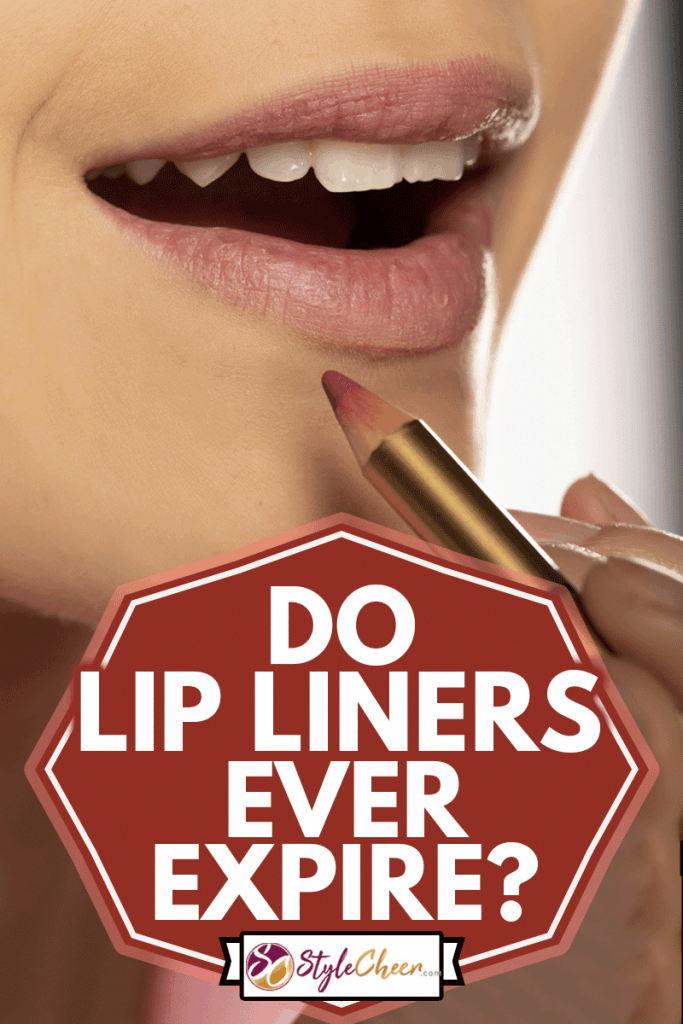 Young woman applying lip liner on her lips on white background, Do Lip Liners Ever Expire?