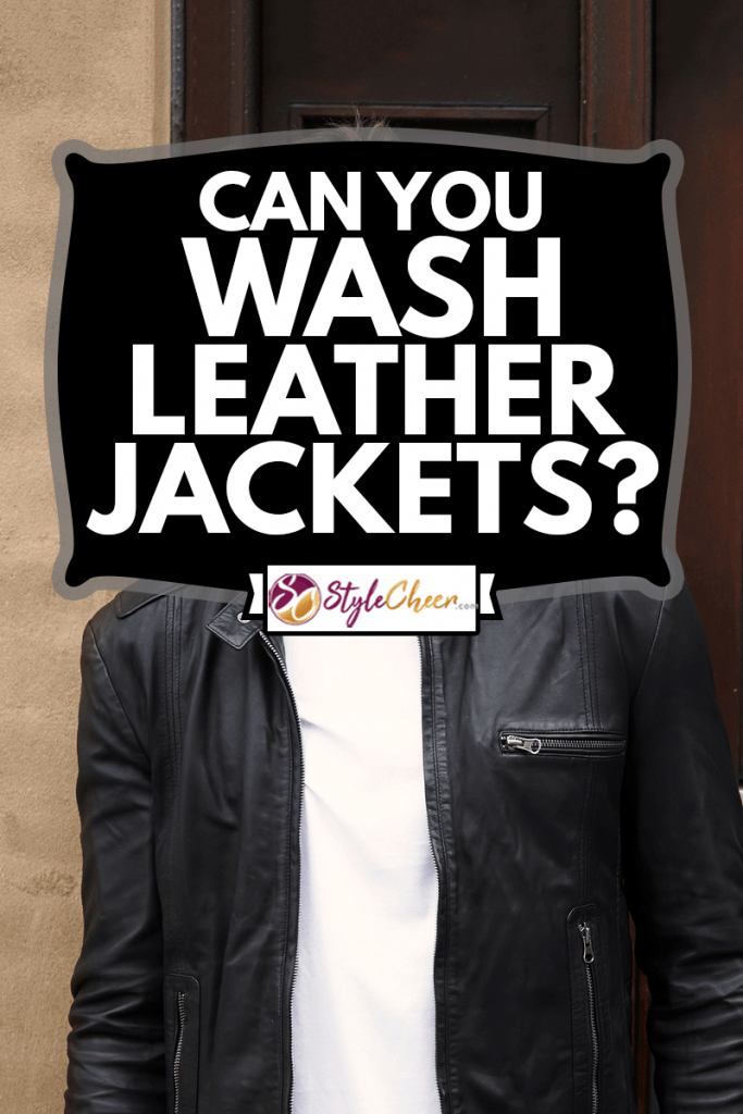 Leather jacket dude smiling and looking away, Can You Wash Leather Jackets?