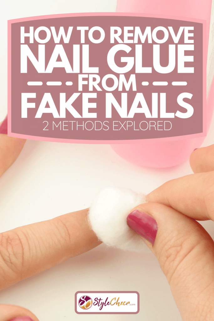 Woman attaching false nails, How To Remove Nail Glue From Fake Nails [2 Methods Explored]