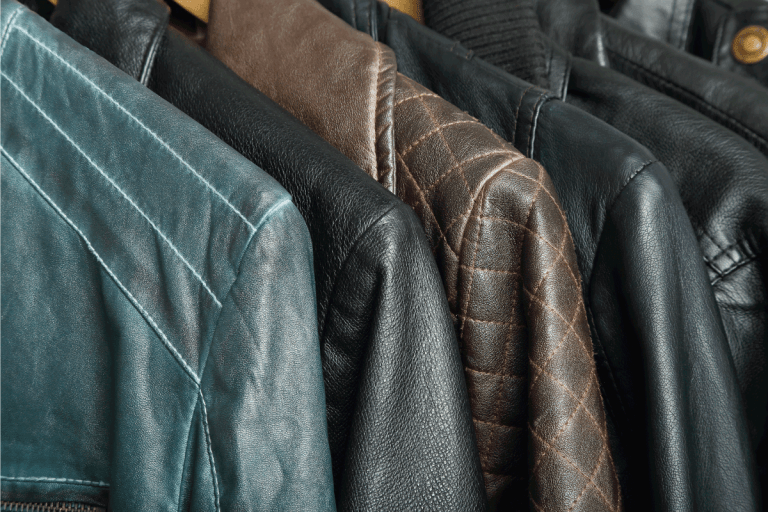 variety of leather jackets closeup. Should You Oil Or Condition A Leather Jacket [And How Often To Do So]