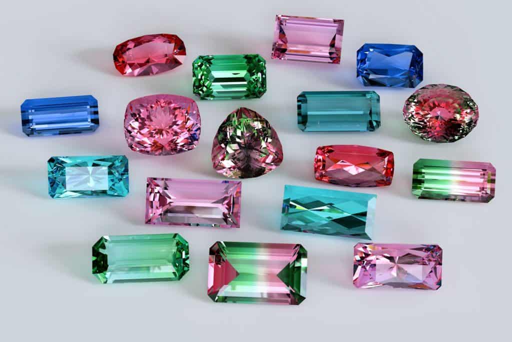 Precious tourmaline gemstone precisely cur for jewelry