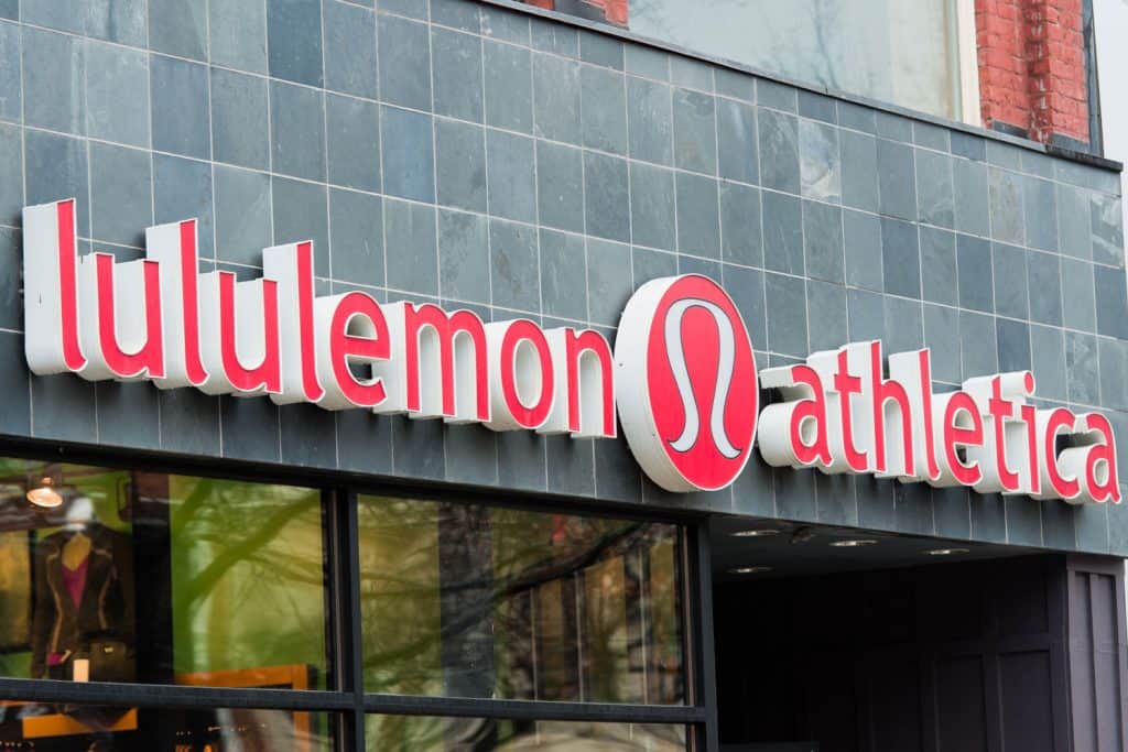 A lululemon store outlet photographed outside