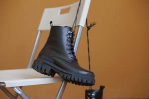 Boots on the background. Shoes and their layout options, How Often To Condition Leather Boots