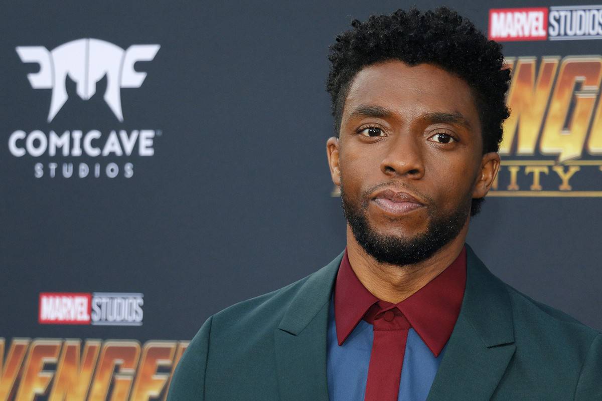 Chadwick Boseman at the premiere of Disney and Marvel's Avengers Infinity War