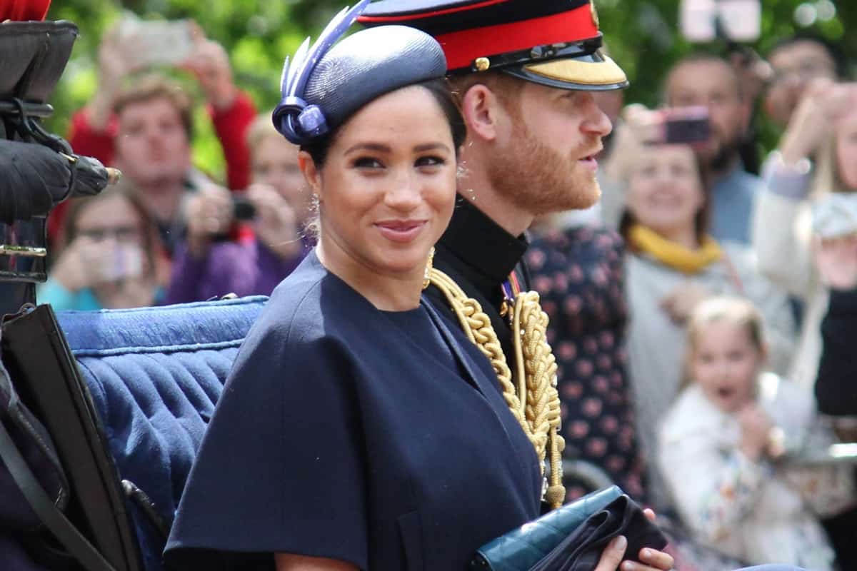 Meghan Markle Prince Harry 1st outing since baby. Trooping the colour Royal Family Buckingham Palace