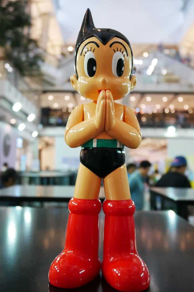  Model Figure ASTROBOY hello thai style in THAILAND TOY EXPO 2018 at CENTRALWORLD THAILAND