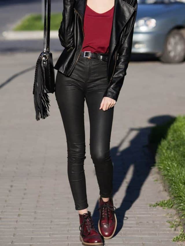 How to style black leather pantsbg
