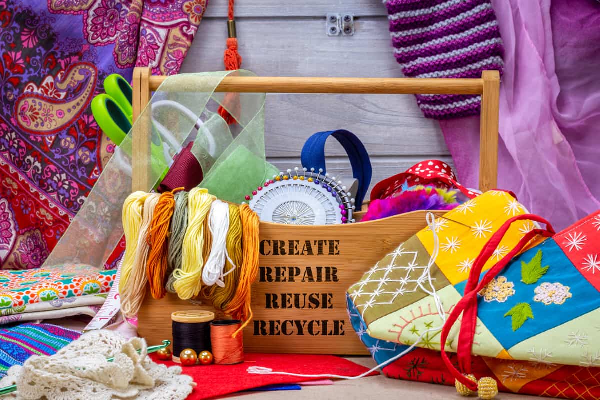 Craft, repurpose and upcycle textiles and clothing to reduce waste for sustainable living