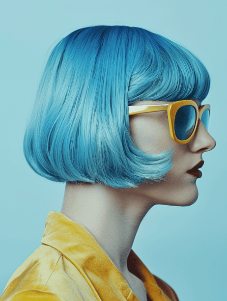 Mod Blue Style hairstyle