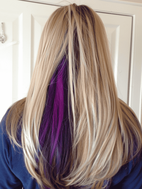 Peekaboo Purple hair