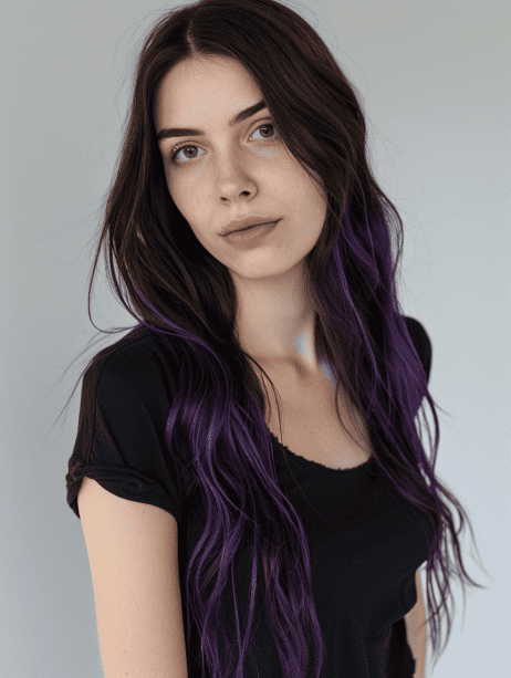 a woman with Seamless Flow hair color