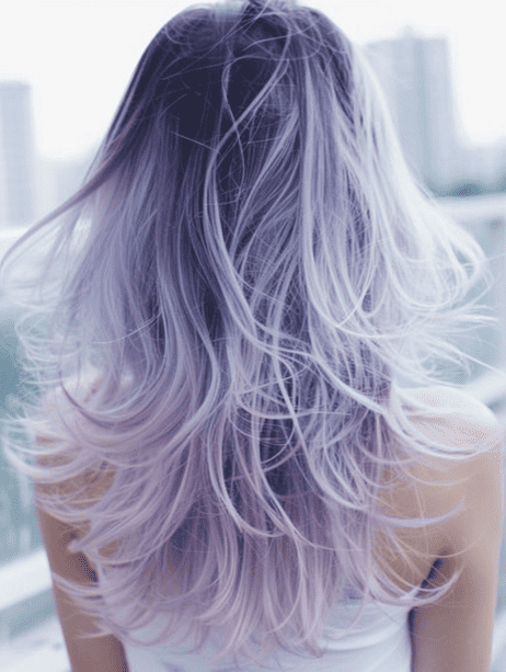Dusky Lavender Ombre hairstyle