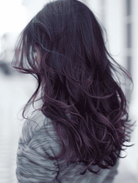 Subtle Purple Integration hairstyle