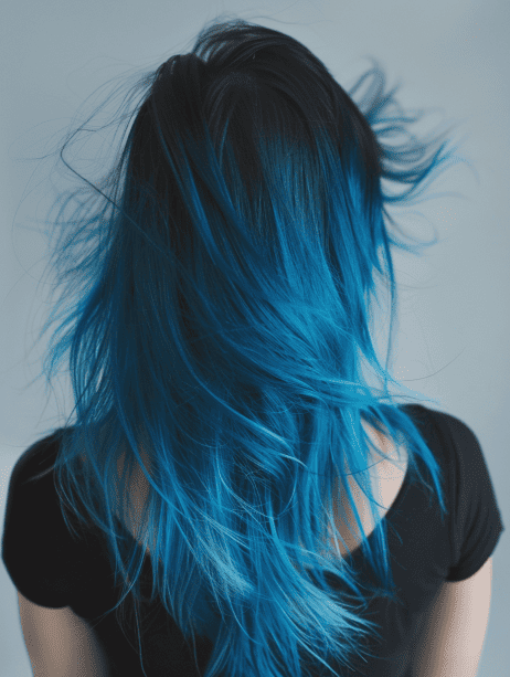 Blue Ombre Elegance hairstyle
