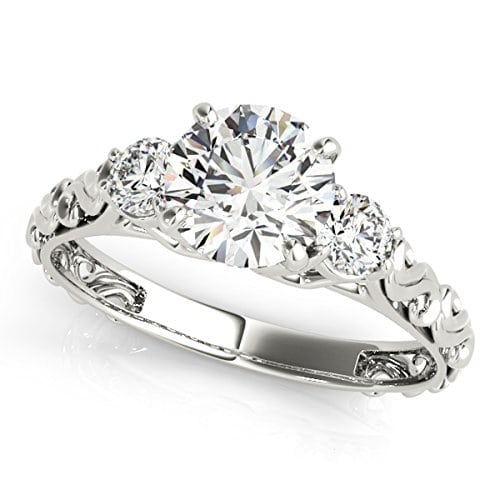 hree-Stone Diamond Engagement Ring