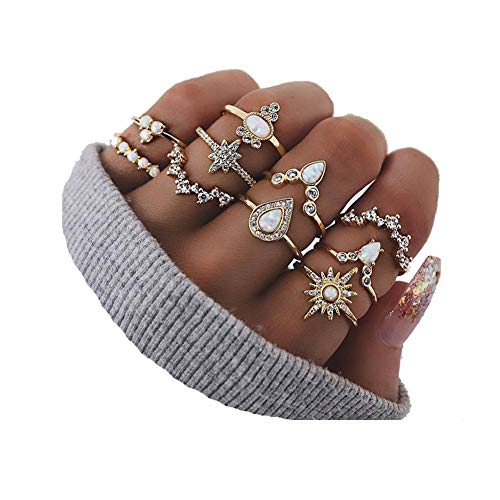 Knuckle Stacking Rings for Women Teen Girls