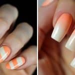 Peach and Cream Nail Designs