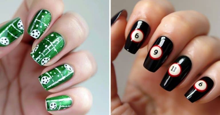 Sports-Themed Nails