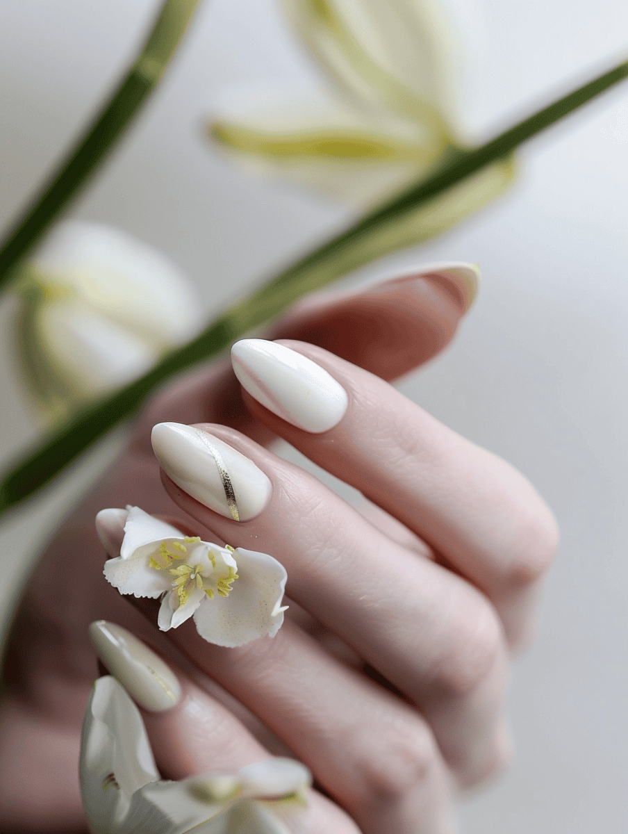 nail art design. Minimalism inspired with Clean and simple
